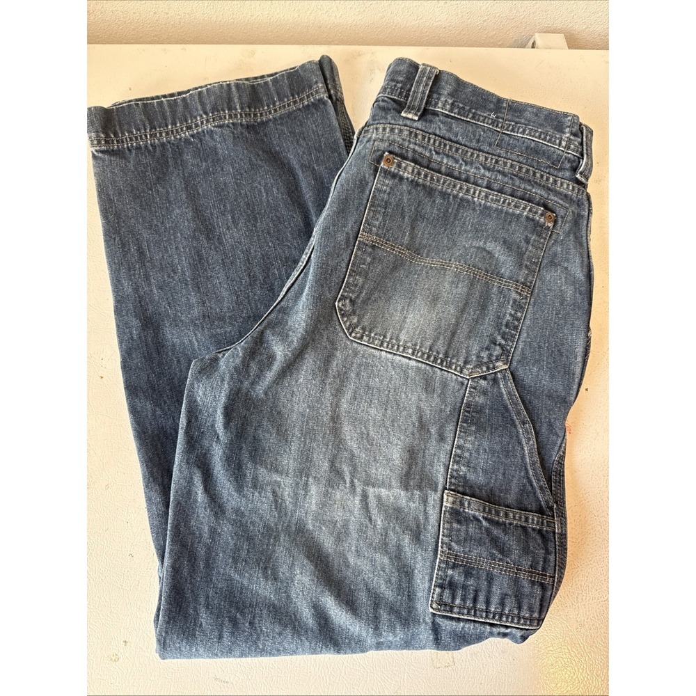 Sonoma Blue Jeans Carpenters Fit Pockets Classic Denim Men's Size 34x32 Work